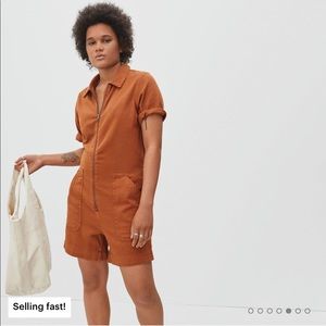 Everlane New Denim Short Coverall